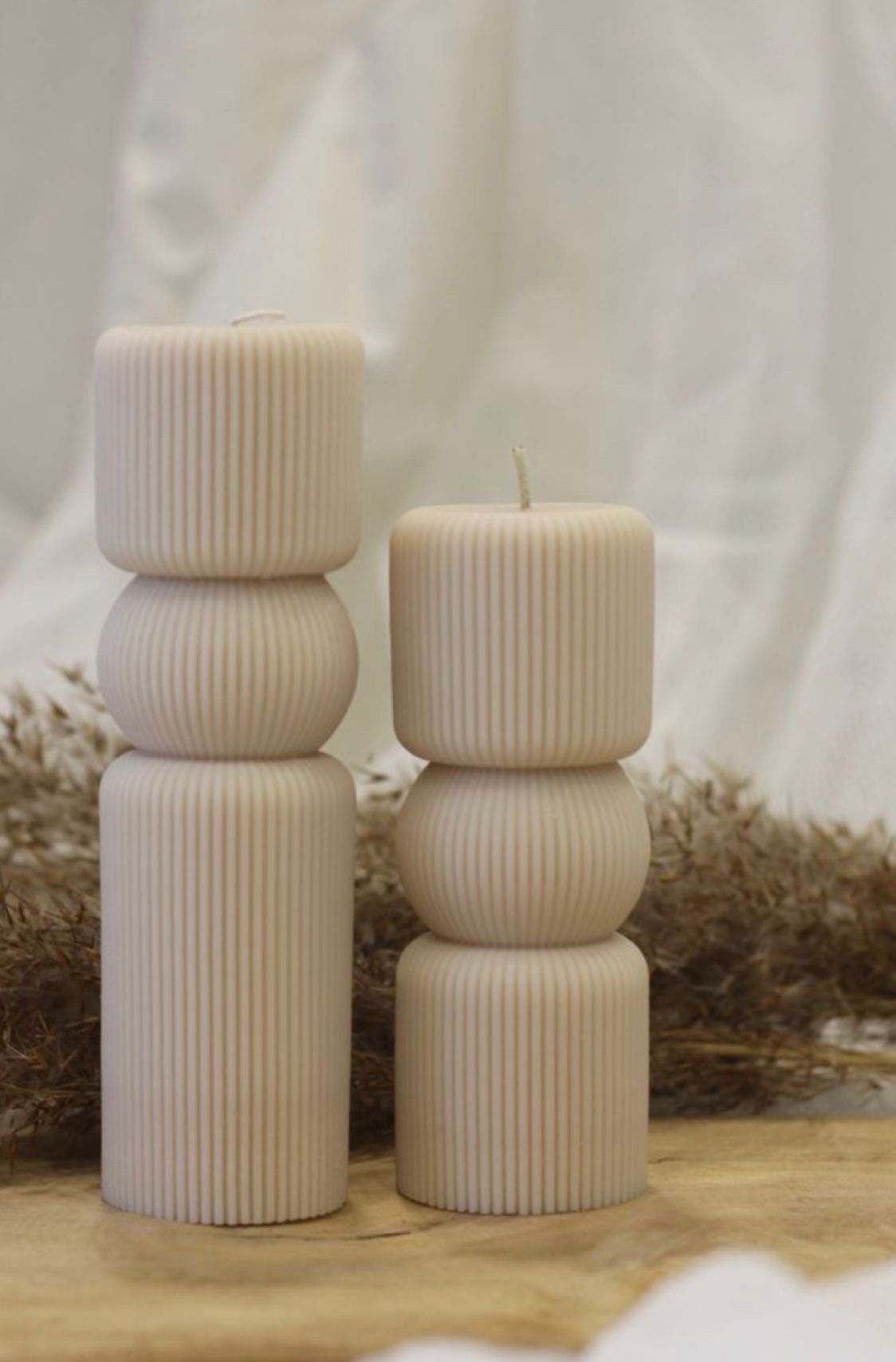 Beige Vanilla Candles